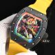 replica richard mille RM 68-01 Tourbillon Cyril Kongo Watch black ceramic case yellow strap  (4)_th.jpg